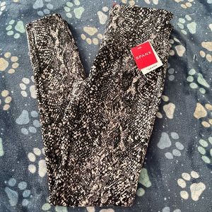 Spanx snake print leggings